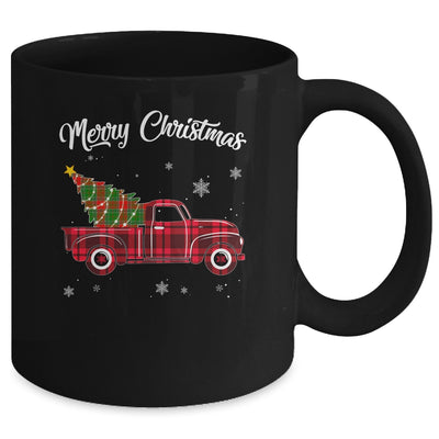 Merry Christmas Buffalo Truck Tree Red Plaid For Men Women Mug | siriusteestore