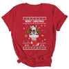 Merry Christmas Bull Terrier In Sock Dog Funny Ugly Xmas Shirt & Sweatshirt | siriusteestore