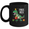 Merry Christmas Dinosaur Tree Rex Pajamas Xmas Mug | siriusteestore