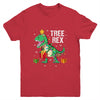 Merry Christmas Dinosaur Tree Rex Pajamas Xmas Youth Shirt | siriusteestore