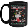 Merry Christmas German Shepherd In Sock Dog Funny Ugly Xmas Mug | siriusteestore
