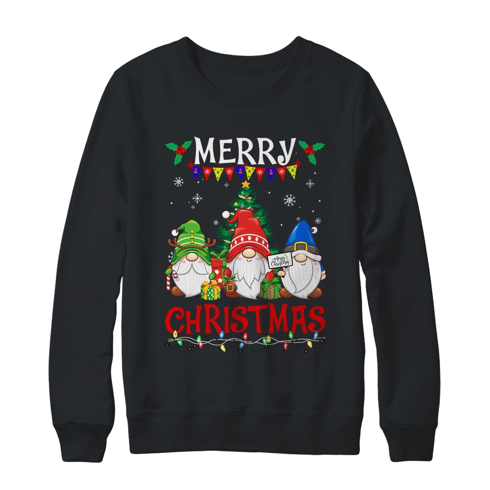 Merry Christmas Gnome Christmas Light Xmas Women Shirt & Sweatshirt | siriusteestore