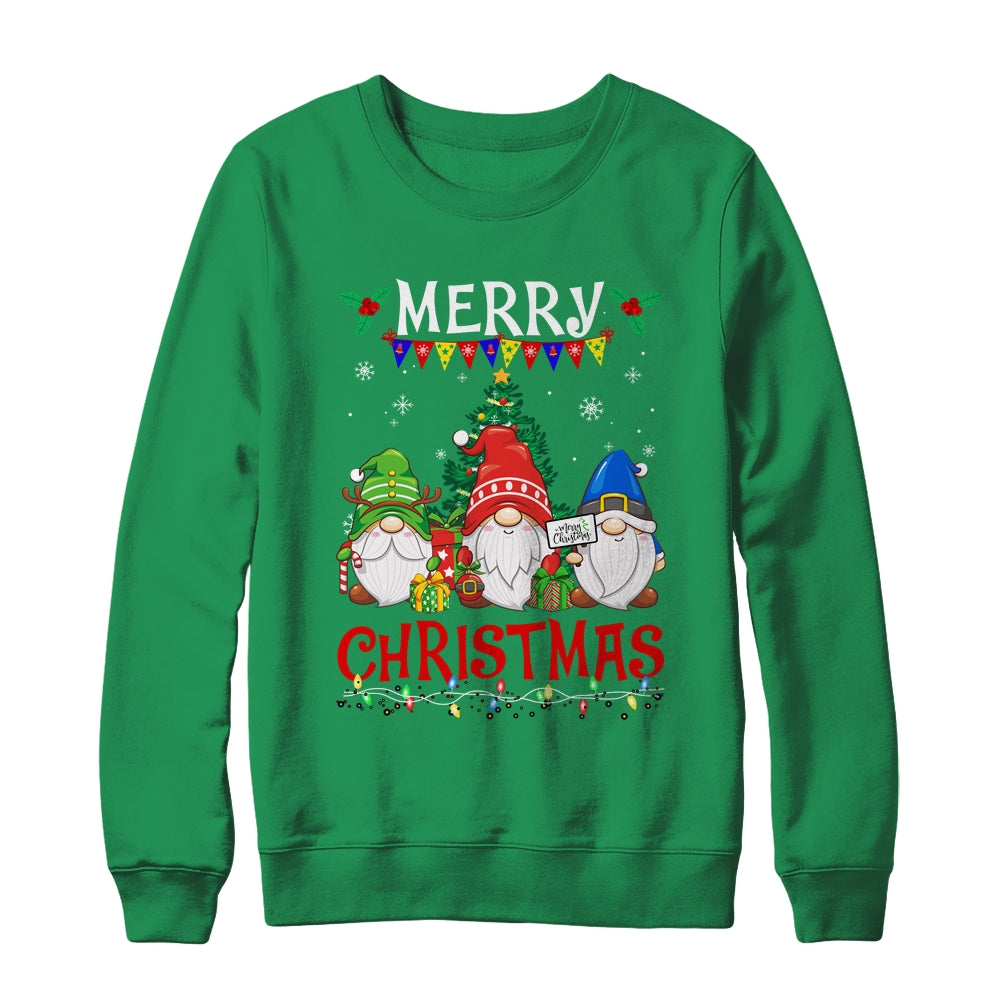 Merry Christmas Gnome Christmas Light Xmas Women Shirt & Sweatshirt | siriusteestore