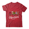 Merry Christmas Leopard Buffalo Red Plaid For Men Women Shirt & Sweatshirt | siriusteestore