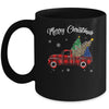 Merry Christmas Leopard Buffalo Truck Tree Red Plaid Mug | siriusteestore