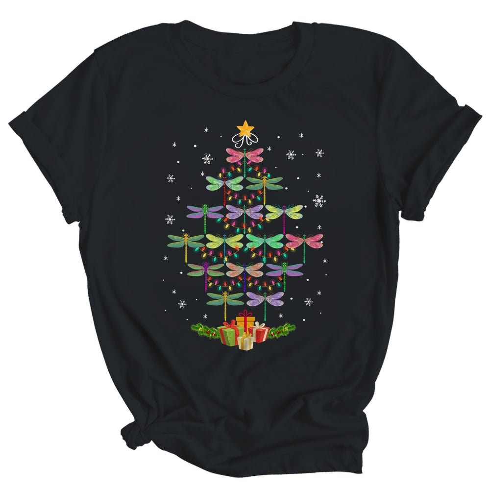 Merry Christmas Lover Xmas Dragonfly Christmas Tree Shirt Sweatshirt