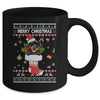 Merry Christmas Rottweiler In Sock Dog Funny Ugly Xmas Mug | siriusteestore