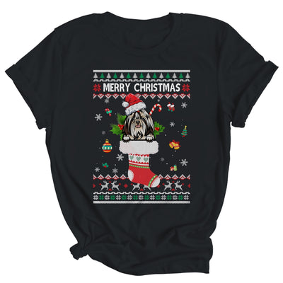 Merry Christmas Shih Tzu In Sock Dog Funny Ugly Xmas Shirt & Sweatshirt | siriusteestore