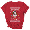 Merry Christmas Siberian Husky In Sock Dog Funny Ugly Xmas Shirt & Sweatshirt | siriusteestore