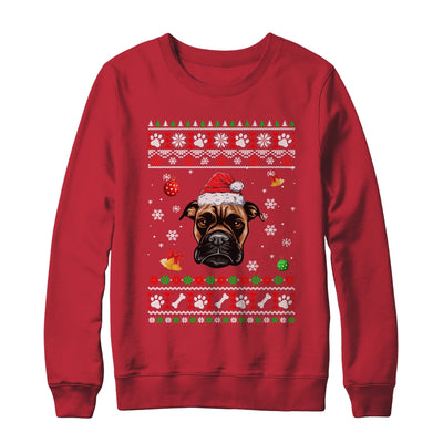 Merry Christmas Ugly Xmas Boxer Santa Hat Funny Shirt & Sweatshirt | siriusteestore