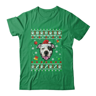 Merry Christmas Ugly Xmas Bull Terrier Santa Hat Funny Shirt & Sweatshirt | siriusteestore