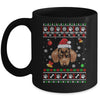Merry Christmas Ugly Xmas Dachshund Santa Hat Funny Mug | siriusteestore