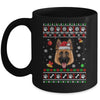 Merry Christmas Ugly Xmas German Shepherd Santa Hat Funny Mug | siriusteestore