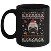 Merry Christmas Ugly Xmas Pug Santa Hat Funny Mug | siriusteestore