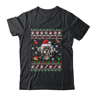 Merry Christmas Ugly Xmas Shih Tzu Santa Hat Funny Shirt & Sweatshirt | siriusteestore