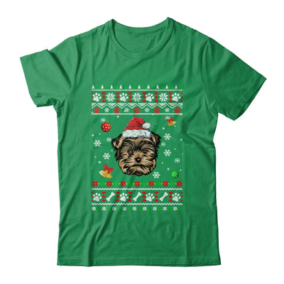 Merry Christmas Ugly Xmas Yorkie Santa Hat Funny Shirt & Sweatshirt | siriusteestore