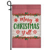 Merry Christmas Y'all Flag Buffalo Check Plaid Xmas Quote | siriusteestore