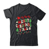Merry Christmas Y'all Santa Hat Lights Family Groovy Xmas Shirt & Sweatshirt | siriusteestore