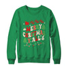 Merry Christmas Y'all Santa Hat Lights Family Groovy Xmas Shirt & Sweatshirt | siriusteestore