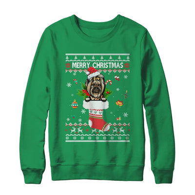 Merry Christmas Yorkie In Sock Dog Funny Ugly Xmas Shirt & Sweatshirt | siriusteestore