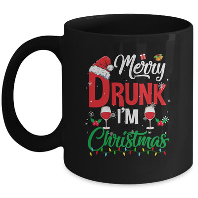 Merry Drunk Im Christmas Funny Naughty Drinking Mug | siriusteestore