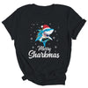 Merry Sharkmas Santa Christmas Sharks Lover Gift Shirt & Sweatshirt | siriusteestore