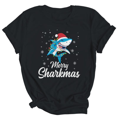 Merry Sharkmas Santa Christmas Sharks Lover Gift Shirt & Sweatshirt | siriusteestore