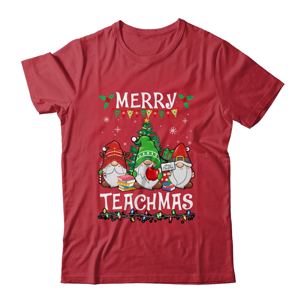 Merry Teachmas Christmas Funny Teacher Xmas Gnome Shirt & Sweatshirt | siriusteestore