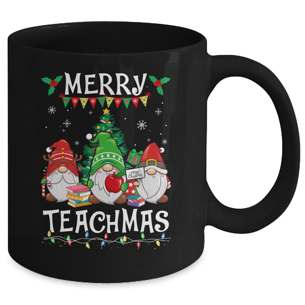 Merry Teachmas Christmas Funny Teacher Xmas Gnome Mug | siriusteestore