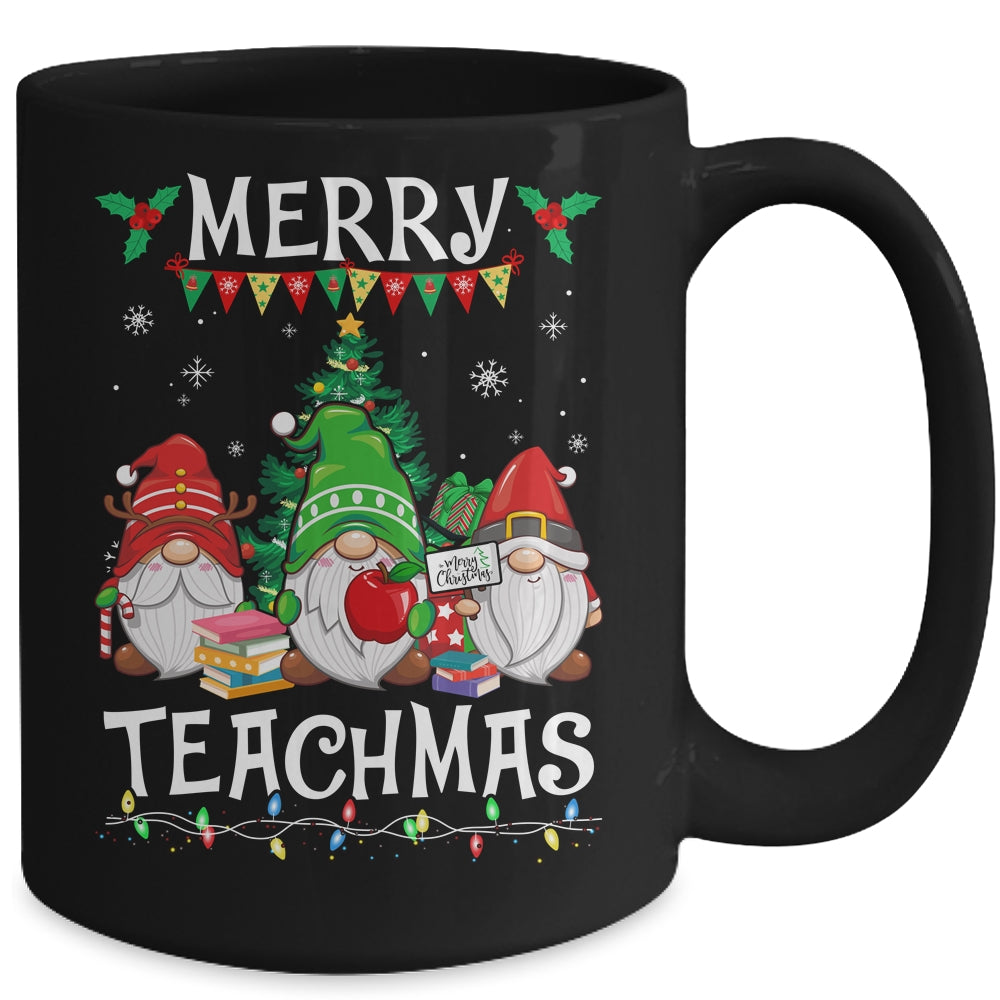 Merry Teachmas Christmas Funny Teacher Xmas Gnome Mug | siriusteestore