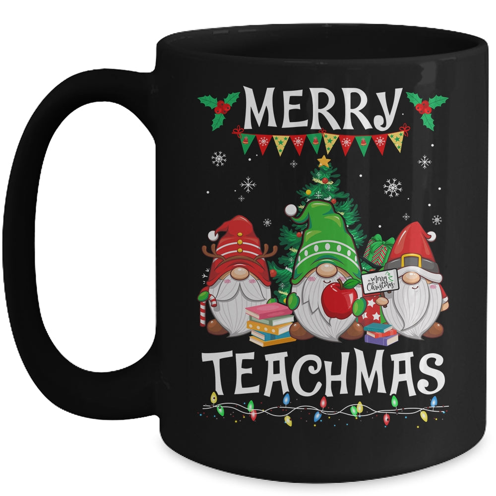 Merry Teachmas Christmas Funny Teacher Xmas Gnome Mug | siriusteestore