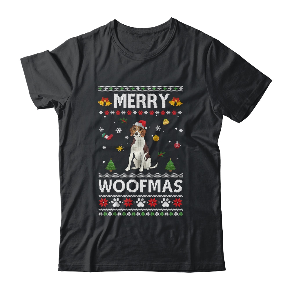 Merry Woofmas Beagle Santa Reindeer Ugly Christmas Sweater Shirt & Sweatshirt | siriusteestore
