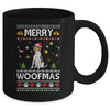 Merry Woofmas Beagle Santa Reindeer Ugly Christmas Sweater Mug | siriusteestore