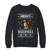 Merry Woofmas Boxer Santa Reindeer Ugly Christmas Sweater Shirt & Sweatshirt | siriusteestore