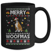 Merry Woofmas Boxer Santa Reindeer Ugly Christmas Sweater Mug | siriusteestore
