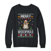 Merry Woofmas Bulldog Santa Reindeer Ugly Christmas Sweater Shirt & Sweatshirt | siriusteestore