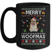 Merry Woofmas Bulldog Santa Reindeer Ugly Christmas Sweater Mug | siriusteestore