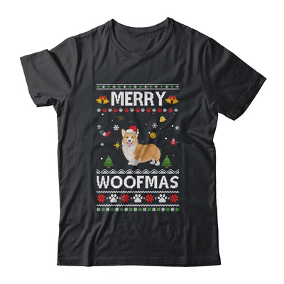 Merry Woofmas Corgi Santa Reindeer Ugly Christmas Sweater Shirt & Sweatshirt | siriusteestore