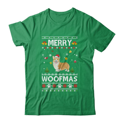 Merry Woofmas Corgi Santa Reindeer Ugly Christmas Sweater Shirt & Sweatshirt | siriusteestore