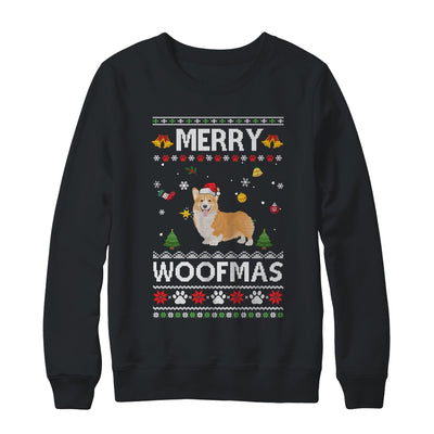 Merry Woofmas Corgi Santa Reindeer Ugly Christmas Sweater Shirt & Sweatshirt | siriusteestore