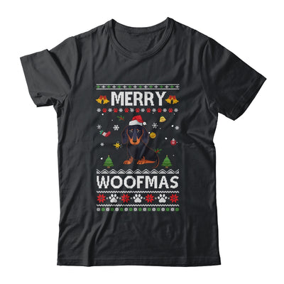 Merry Woofmas Dachshund Santa Reindeer Ugly Christmas Sweater Shirt & Sweatshirt | siriusteestore