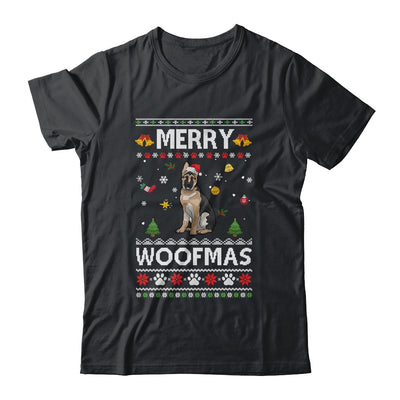 Merry Woofmas German Shepherd Santa Reindeer Ugly Christmas Sweater Shirt & Sweatshirt | siriusteestore