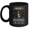 Merry Woofmas German Shepherd Santa Reindeer Ugly Christmas Sweater Mug | siriusteestore