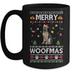 Merry Woofmas German Shepherd Santa Reindeer Ugly Christmas Sweater Mug | siriusteestore