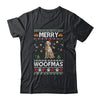 Merry Woofmas Golden Retriever Santa Reindeer Ugly Christmas Sweater Shirt & Sweatshirt | siriusteestore