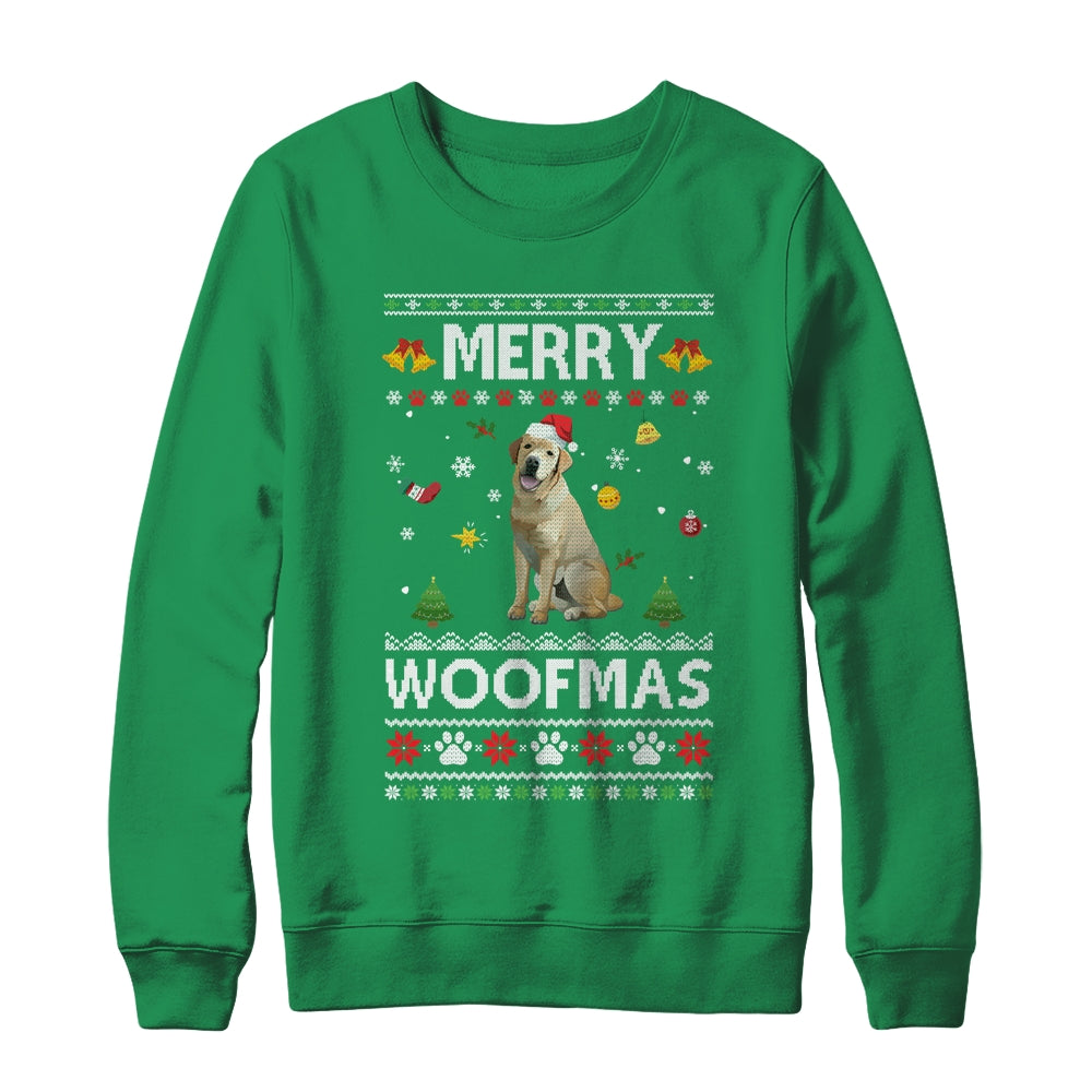 Merry Woofmas Golden Retriever Santa Reindeer Ugly Christmas Sweater Shirt & Sweatshirt | siriusteestore