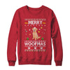 Merry Woofmas Labrador Santa Reindeer Ugly Christmas Sweater Shirt & Sweatshirt | siriusteestore