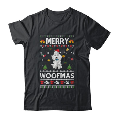 Merry Woofmas Poodle Santa Reindeer Ugly Christmas Sweater Shirt & Sweatshirt | siriusteestore