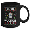 Merry Woofmas Poodle Santa Reindeer Ugly Christmas Sweater Mug | siriusteestore