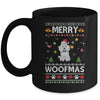 Merry Woofmas Poodle Santa Reindeer Ugly Christmas Sweater Mug | siriusteestore